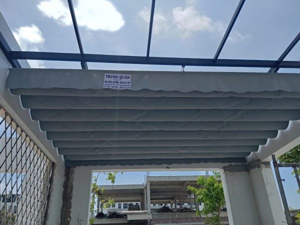 mái xếp di động Trung Quân thi công tại Hồng Bàng Hải Phòng